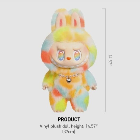 Labubu ROCK THE UNIVERSE 14" Plush Doll Big Into Energy Pop Mart US Seller NEW - Picture 2 of 6